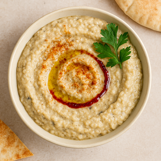 Recette Maison : Dip Oriental Express au Babaghanouj, Tahini & Mélasse de Grenade