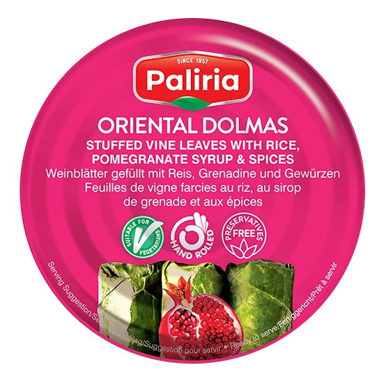 Feuilles de vignes farcies au riz et sirop de grenade 280g - Epicerie Barakka