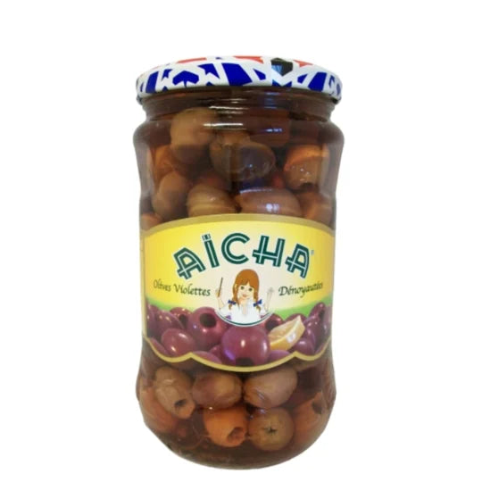 Olives Violette Dénoyautées 720 ml - Aicha