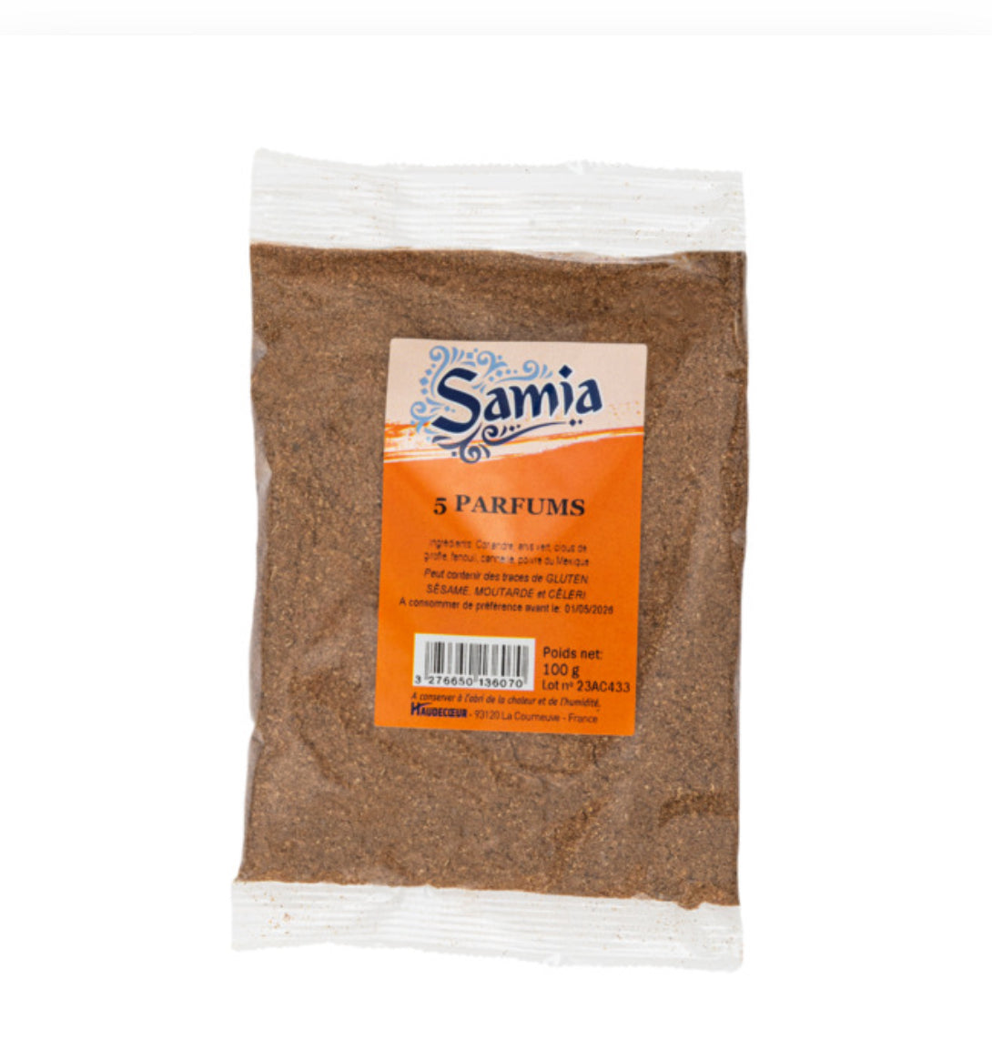 Cinq parfums 100g - Epicerie Barakka