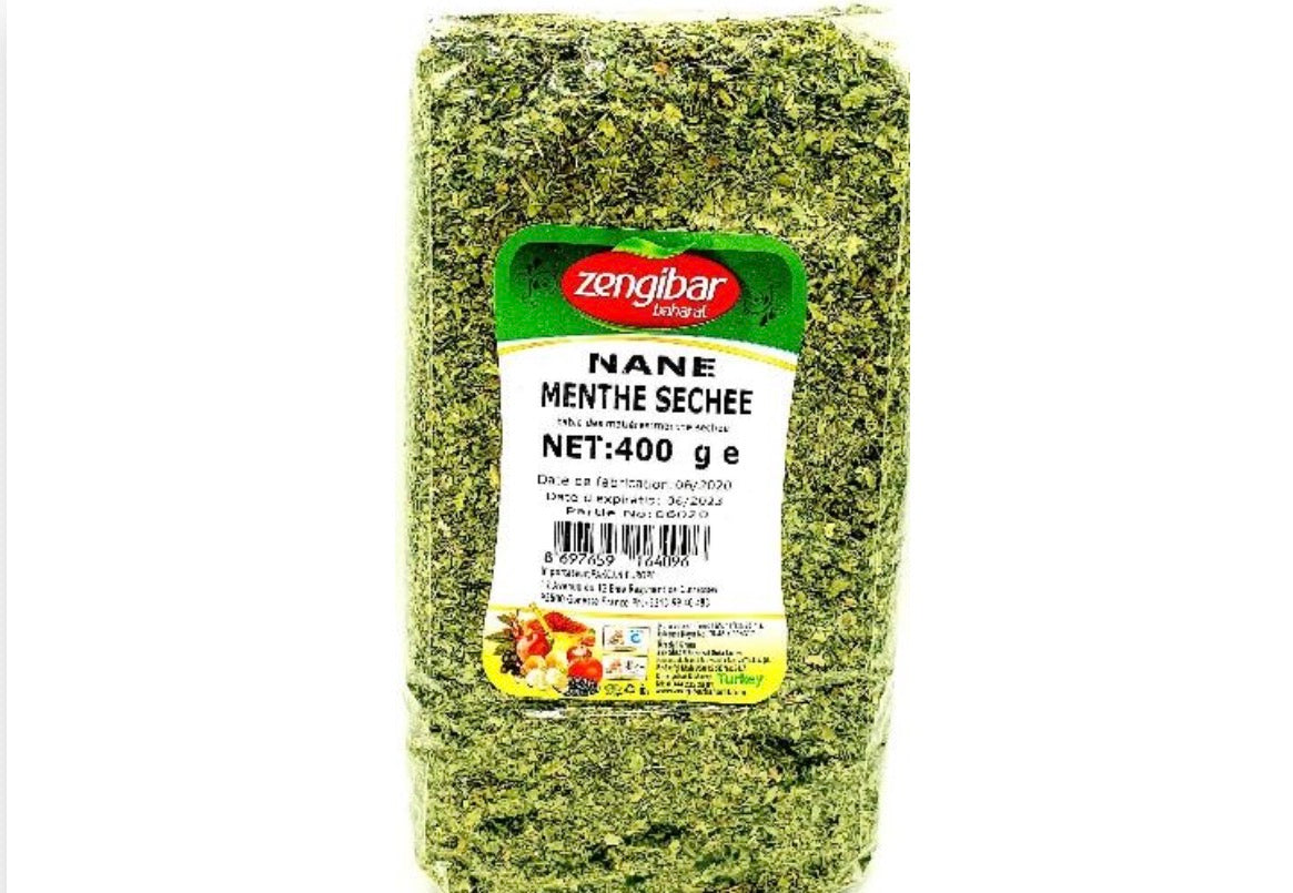 Menthe Nana séchée 400 g – ZENGIBAR