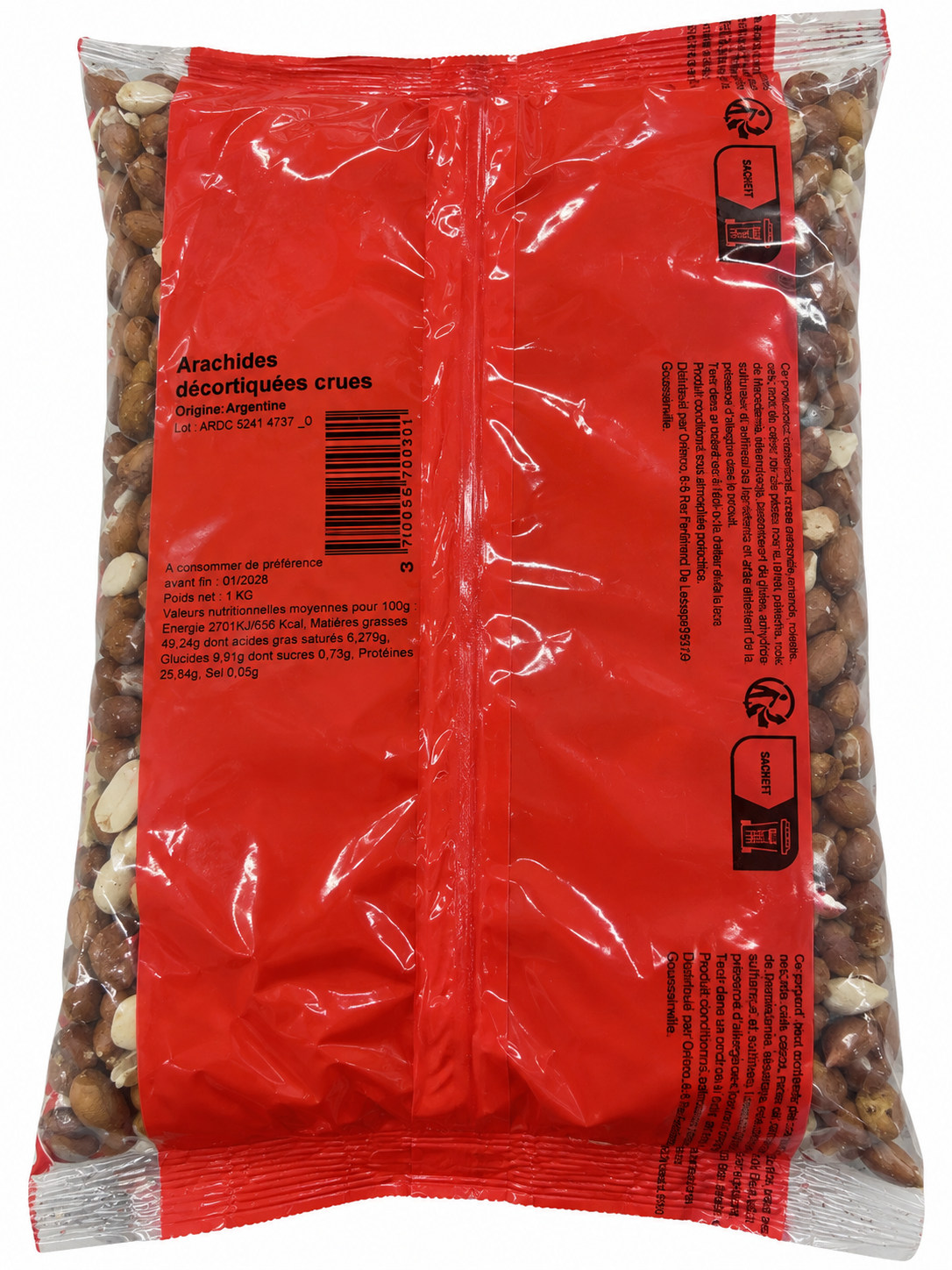 Arachide Crue 1 kg - Fruidyllic - Epicerie Barakka