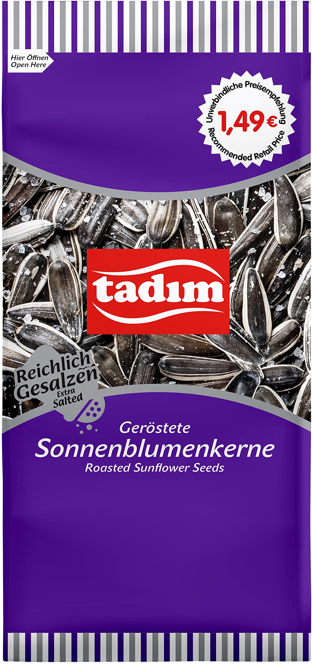 Graines de Tournesol Grillées Extra Salées 150g