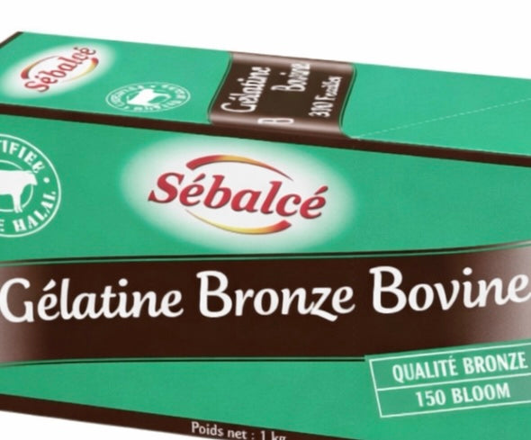 Feuille de gélatine bovine Halal – à l’unité