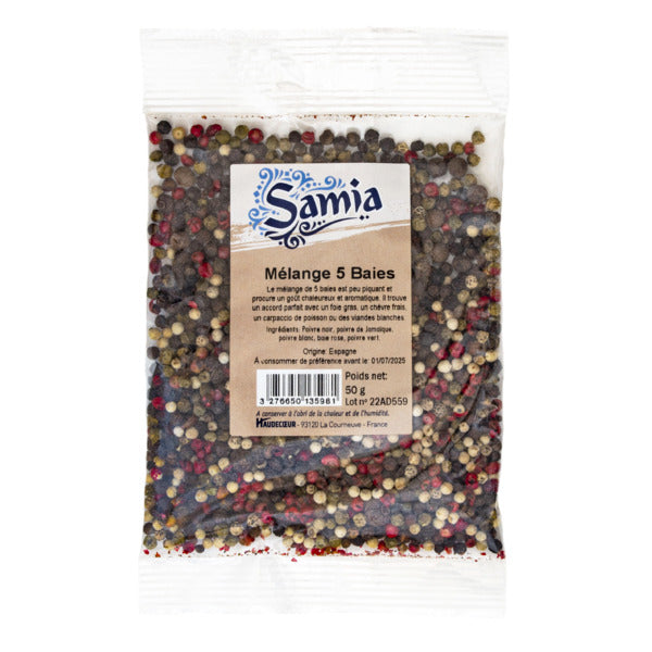 Mélange 5 baies 50g - Epicerie Barakka