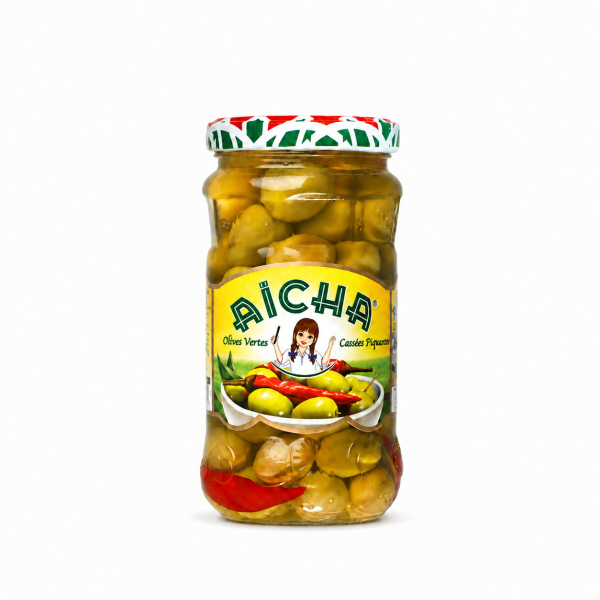 Olives Vertes Piquante 72cl - Aïcha
