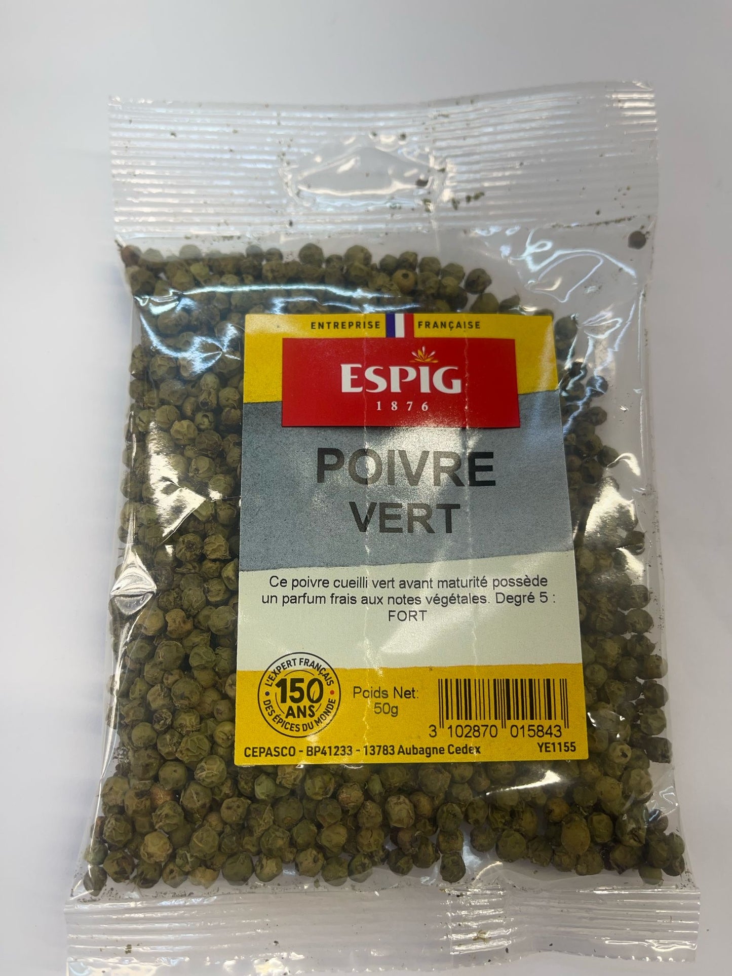 Poivre vert déshydraté 50g - Epicerie Barakka
