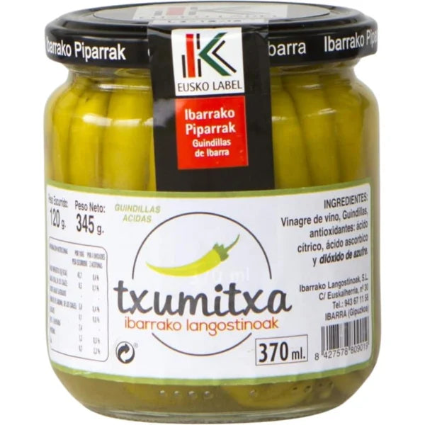 Guindillas Ibarra eusko label IGP 120g - Epicerie Barakka