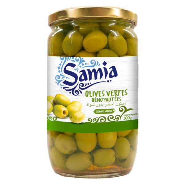 Olives vertes dénoyautées 695g Samia
