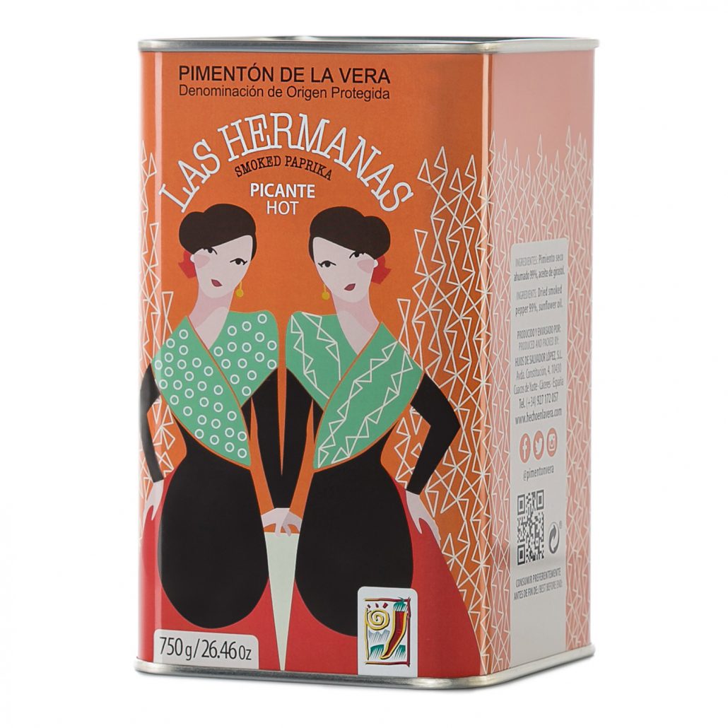 Paprika - Pimentón de la Vera D.O.P. Fort – Las Hermanas 750g - Epicerie Barakka