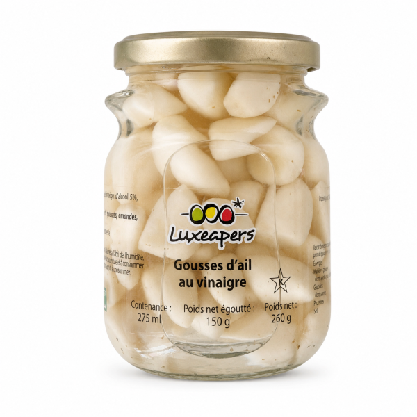 Gousses d’Ail Marinées Aux Herbes 135g - Luxeapers