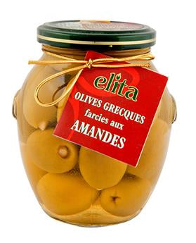 Olives Grecques farcies Amandes 390g - Epicerie Barakka