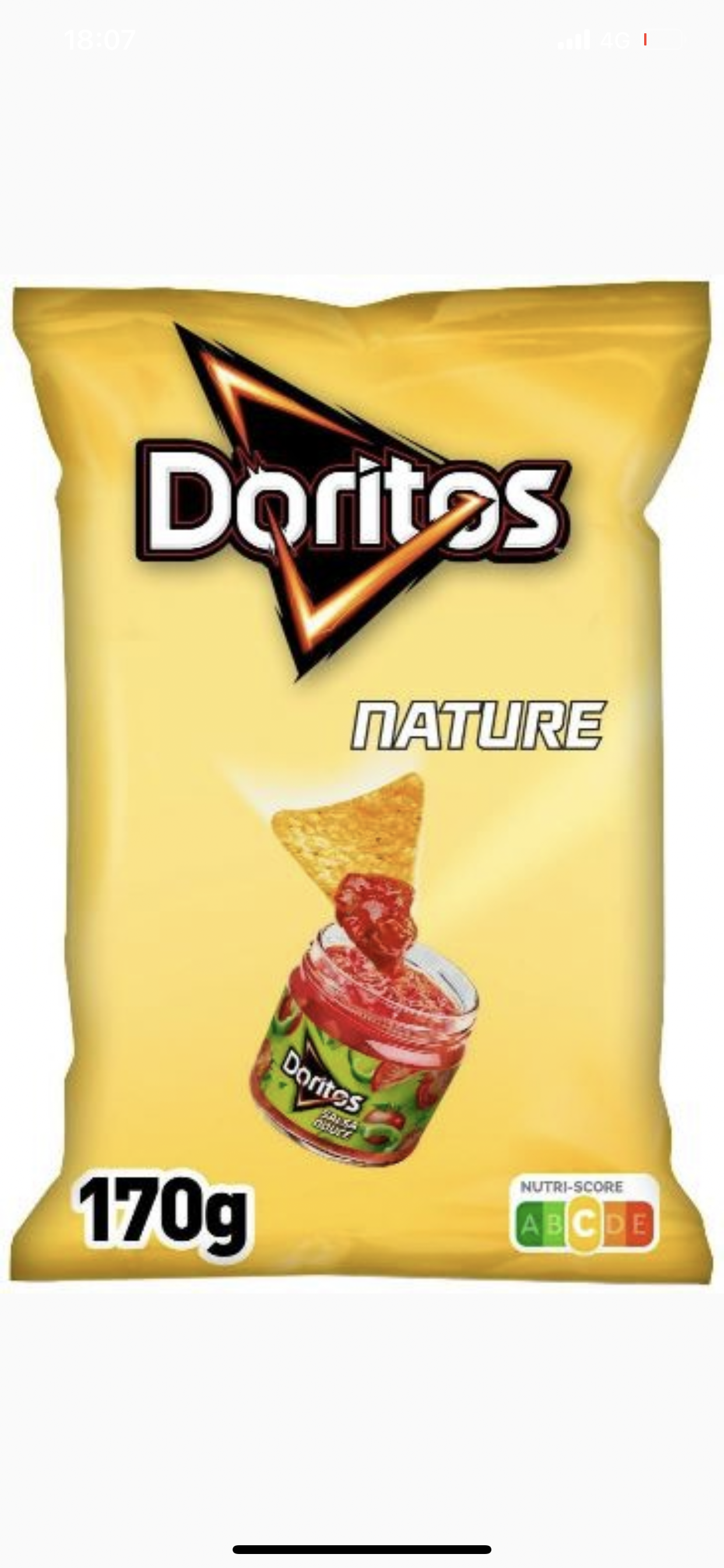 Doritos chips nature 170g