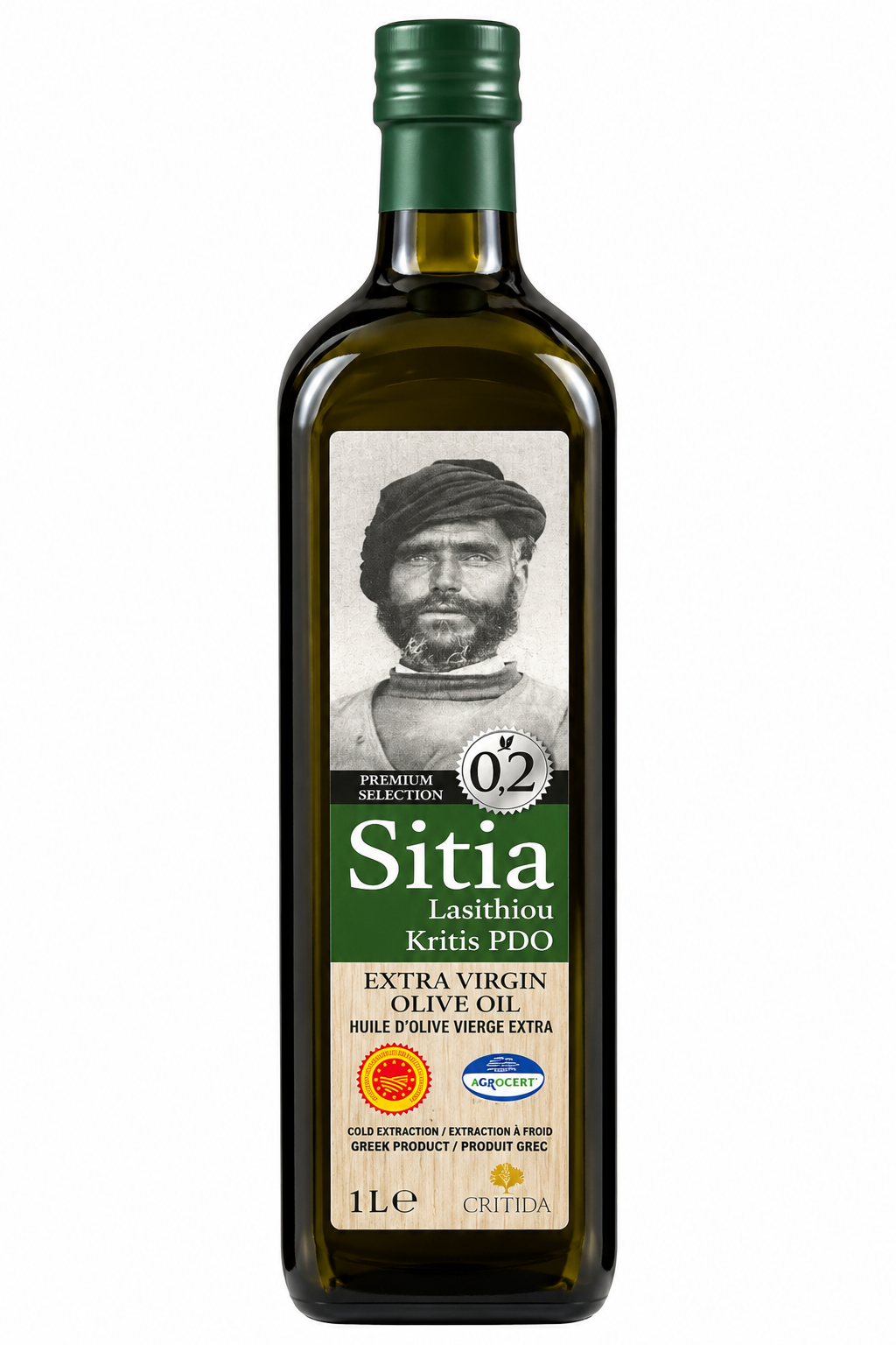 Huile d’Olive Extra Vierge AOP Sitia 0,2 – 1 L – Critida - Epicerie Barakka
