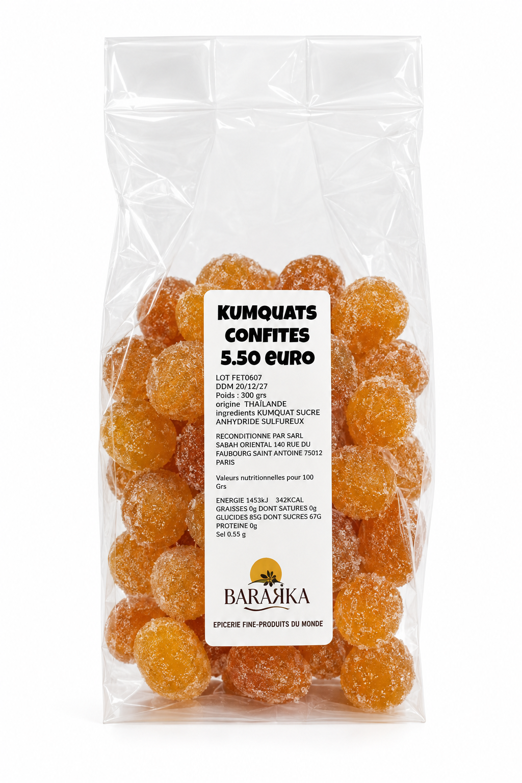 Kumquat Confit 300g - Thaïlande