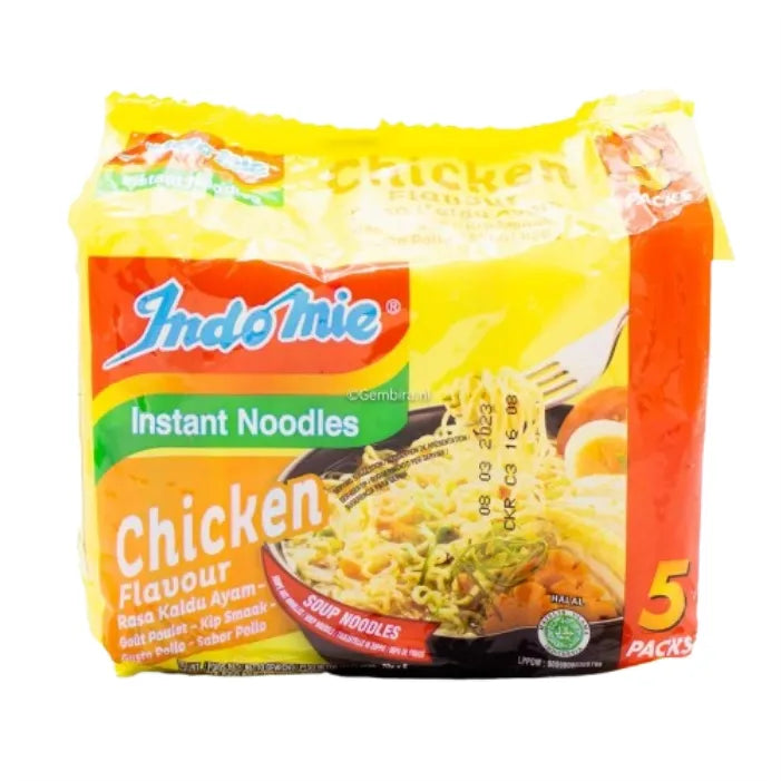 Nouilles instantanées saveur poulet 5 sachets – Indomie