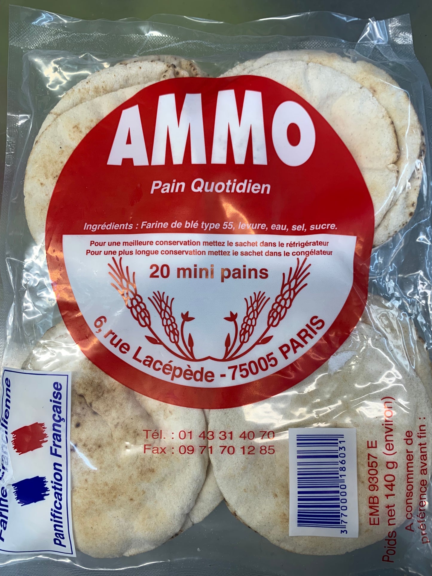 Sachet de 20 mini Pains 140g « cocktail » - Epicerie Barakka