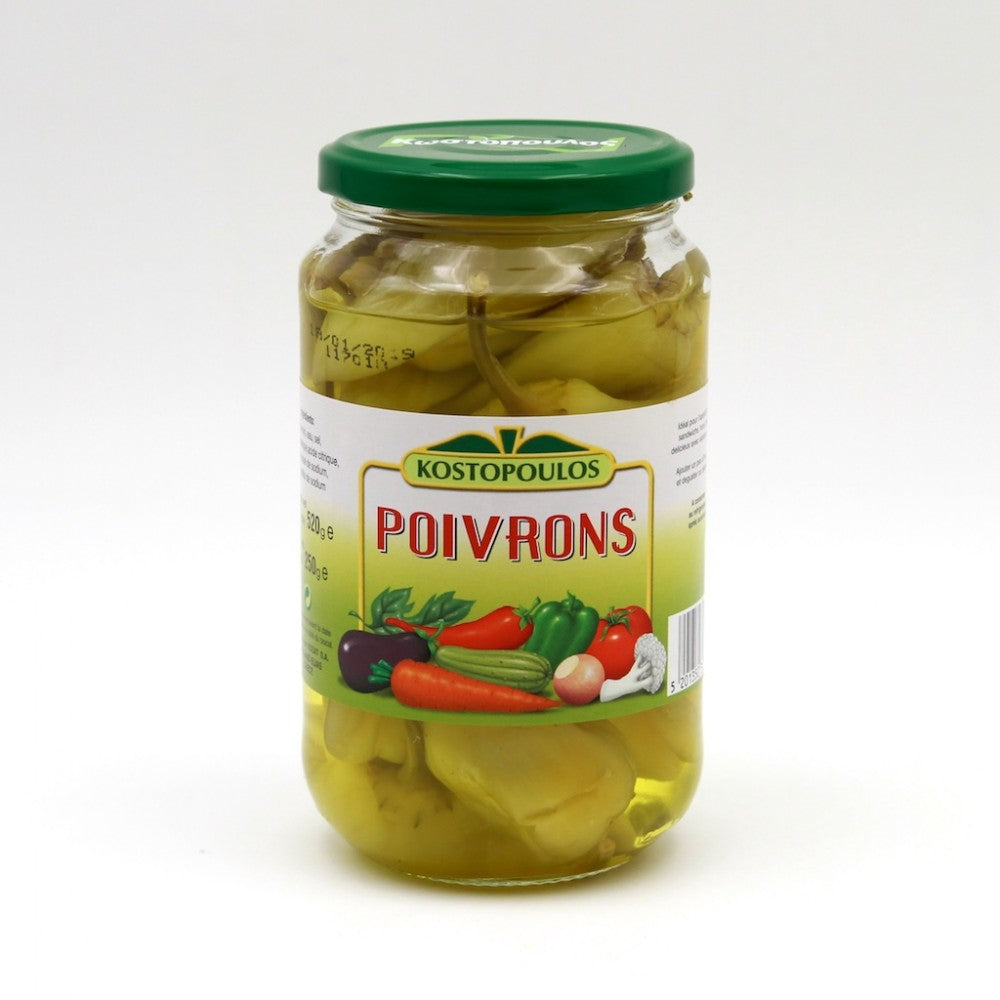 Poivrons vert doux de Grèce 520g - Epicerie Barakka