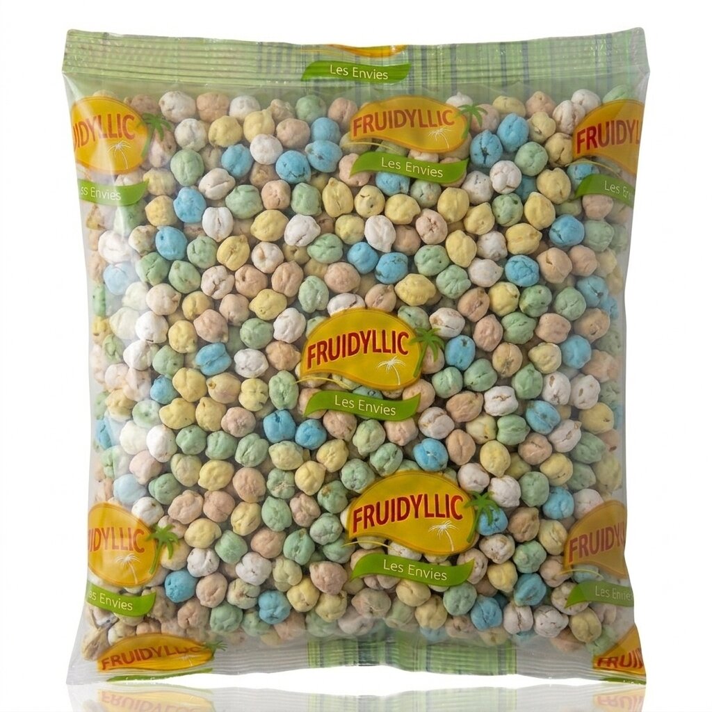 Pois chiches enrobés de sucres colorés 400g - Fruidyllic