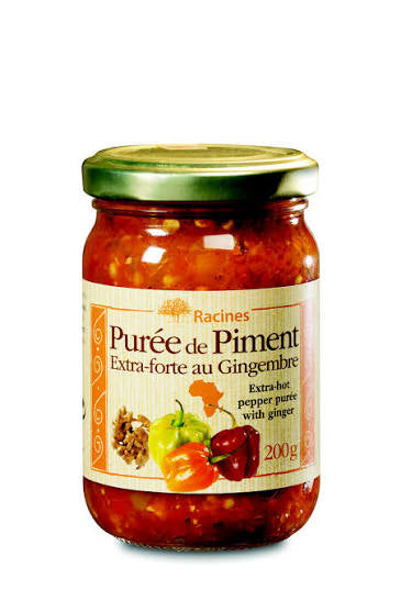 Purée de Piment Extra-Forte au Gingembre 200g – Racines - Epicerie Barakka