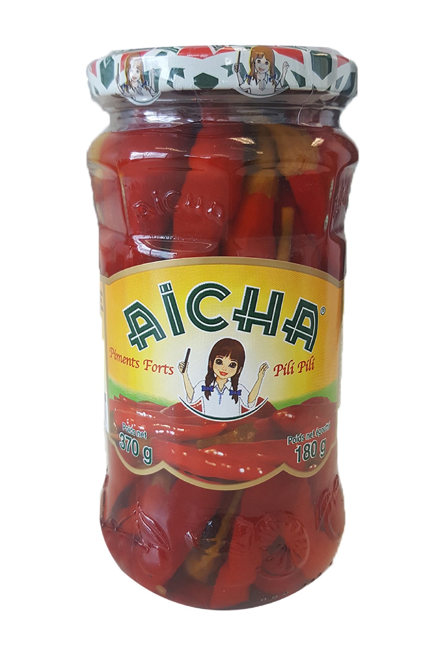 Piment Fort Rouge Pili Pili 180g Aicha - Epicerie Barakka