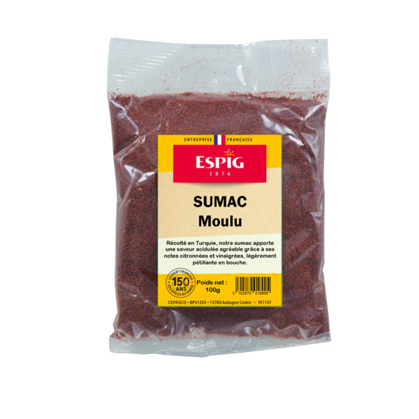 Sumac moulu 100 g - Espig - Epicerie Barakka