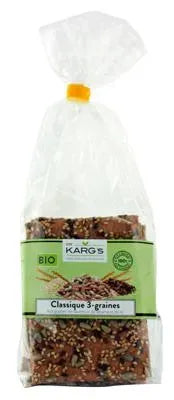 Crackers 3 graines bio 200 g - Dr Karg’s
