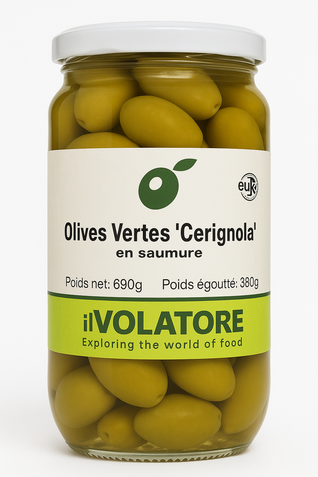 Olives Vertes Cerignola 380g