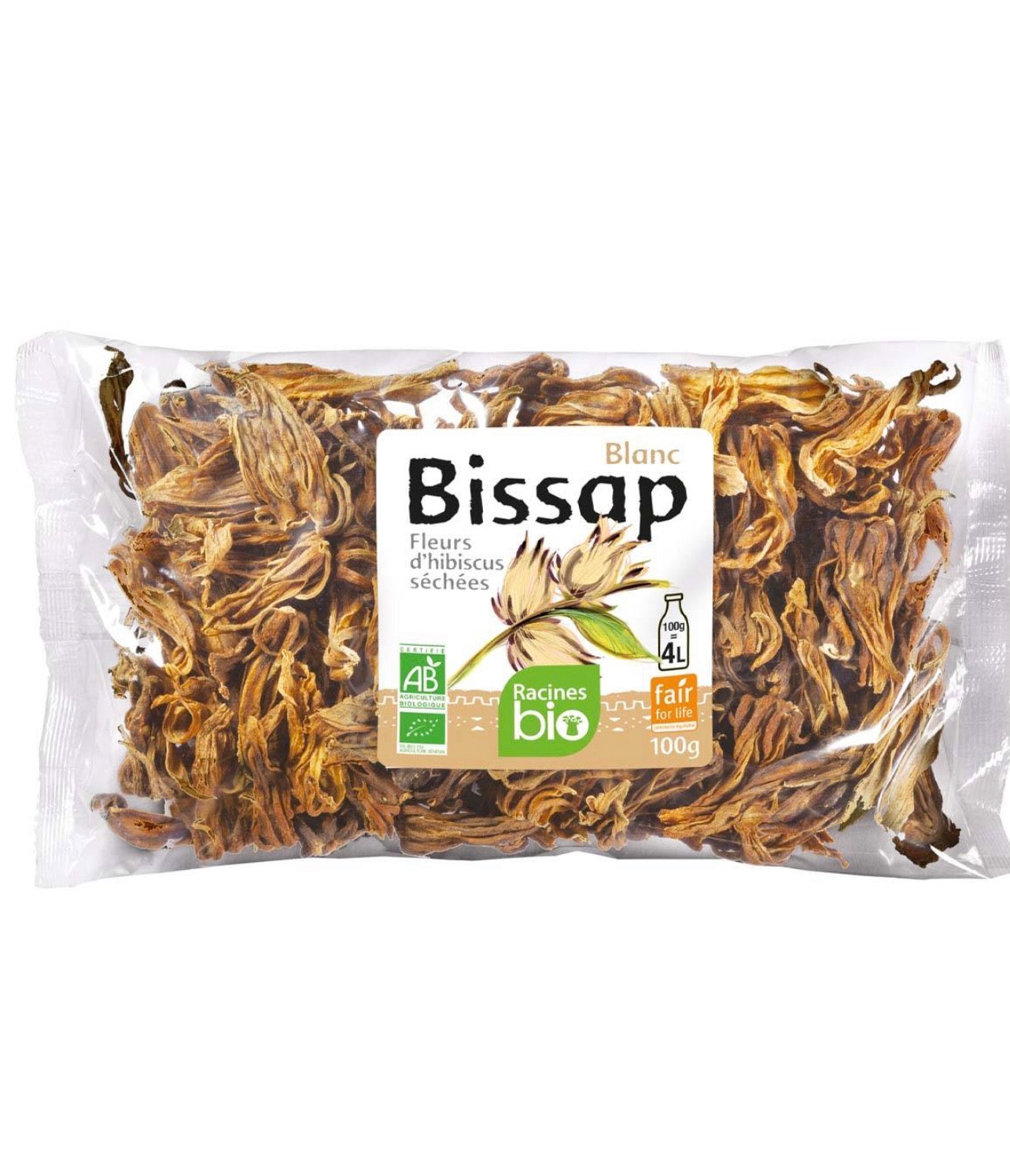 Hibiscus Bissap blanc bio 100 g – Racines bio - Epicerie Barakka