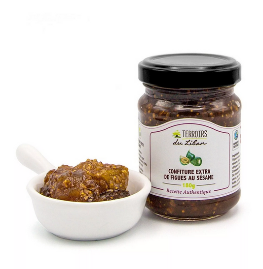 Confiture Extra de Figues au Sésame Liban 180g - Epicerie Barakka