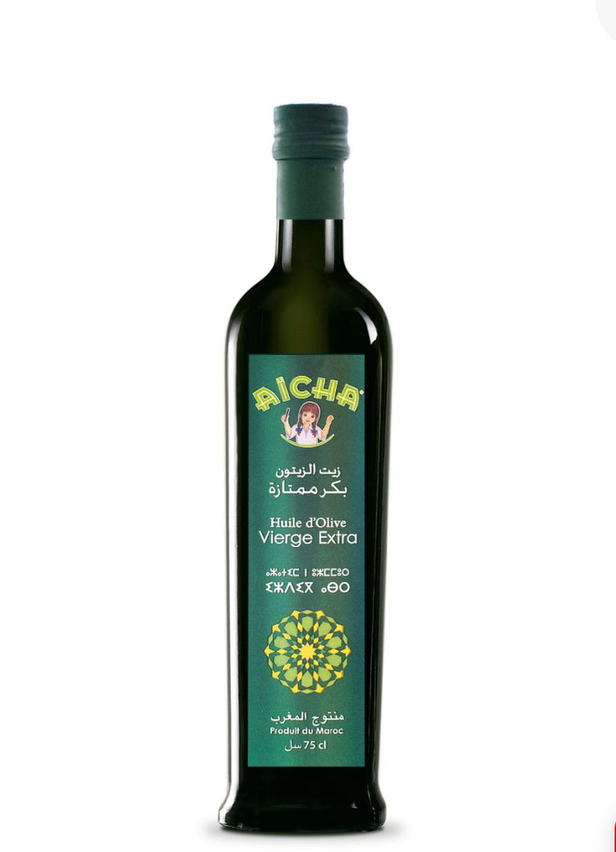 Huile d’Olive Vierge Extra Aïcha 750ml Maroc - Epicerie Barakka