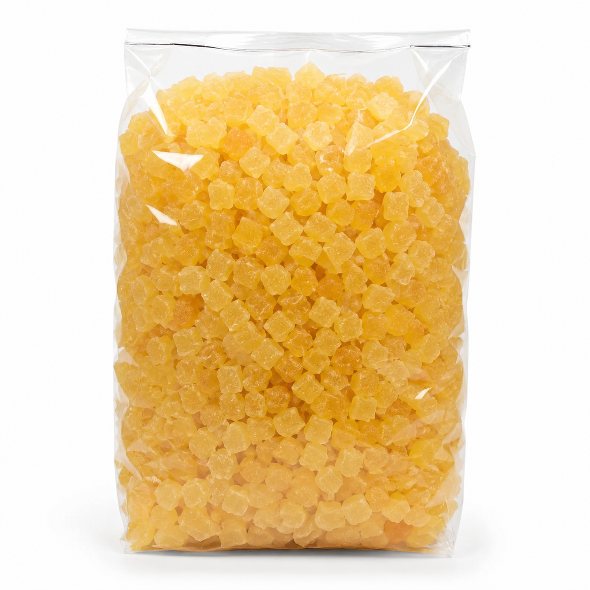 Ananas déshydraté en cubes 600 g en sachet cellophane - Épicerie Barakka