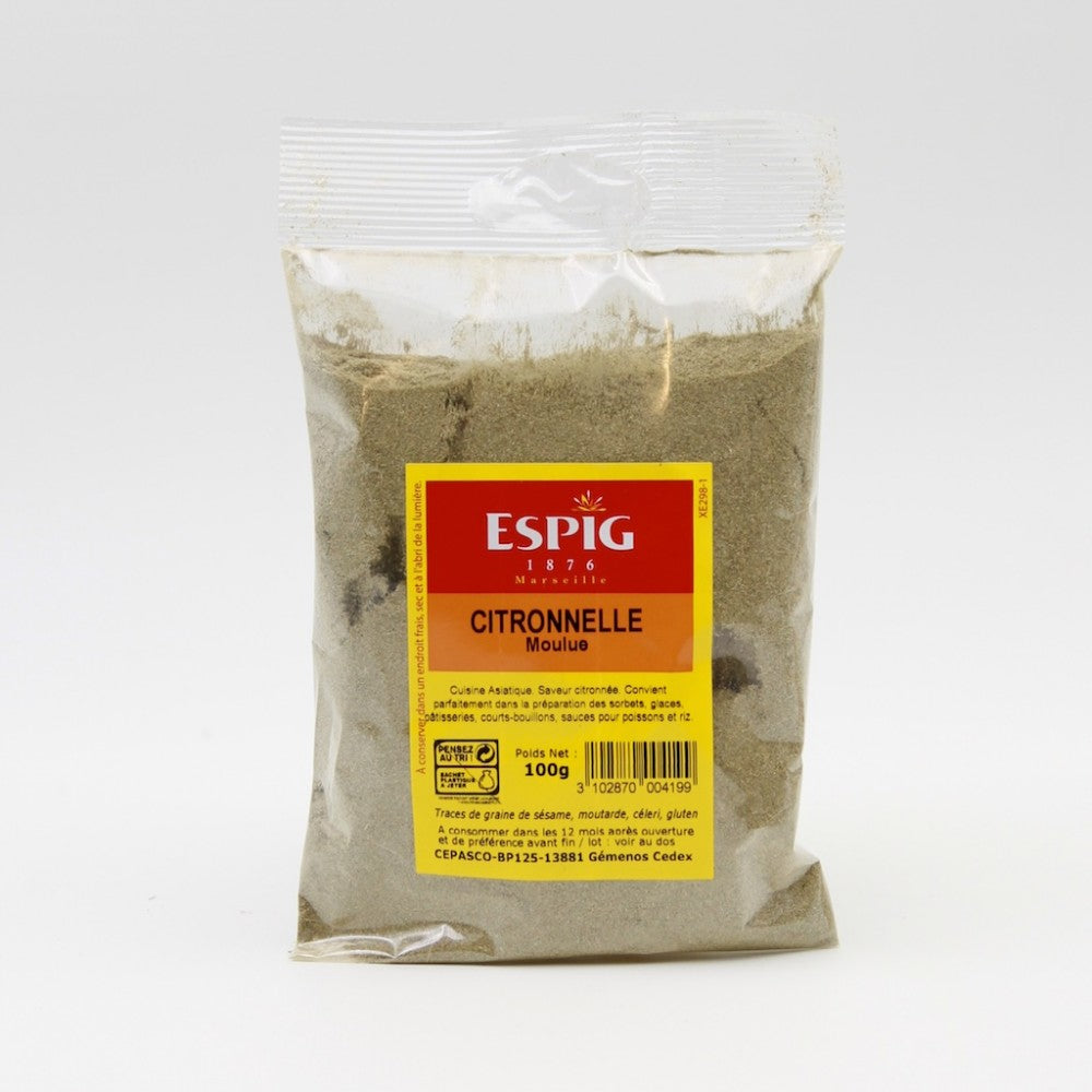 Citronnelle moulue 100g - Epicerie Barakka