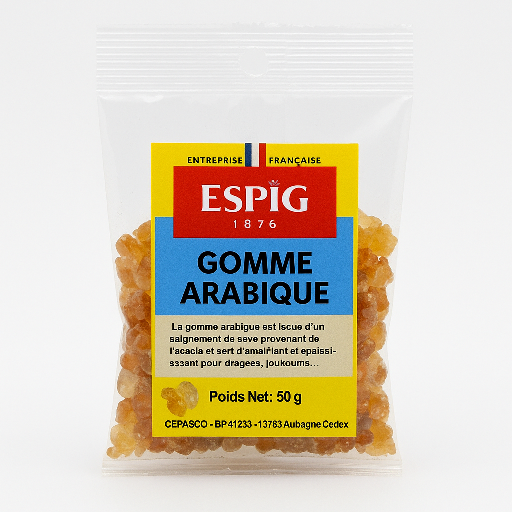 Gomme arabique 50g - Epicerie Barakka