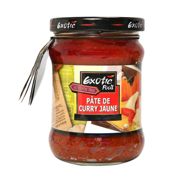 Pâte de Curry Jaune – Exotic Food – 220 g - Epicerie Barakka
