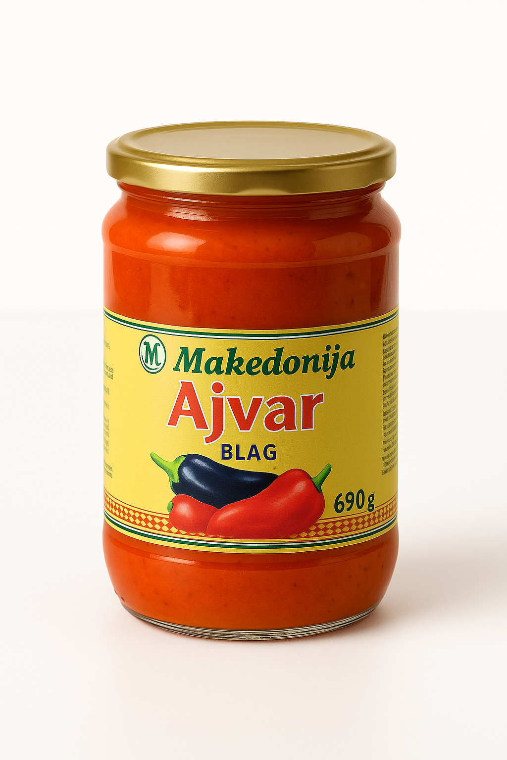 Ajvar doux « blag » 690g - Epicerie Barakka