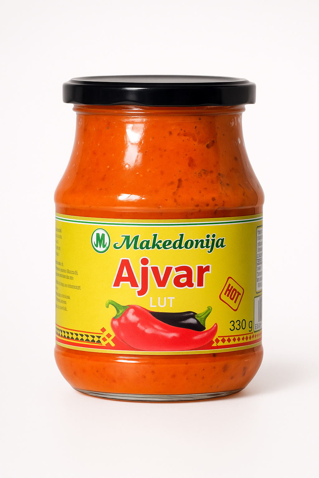 Ajvar piquant « lut » 350g - Epicerie Barakka