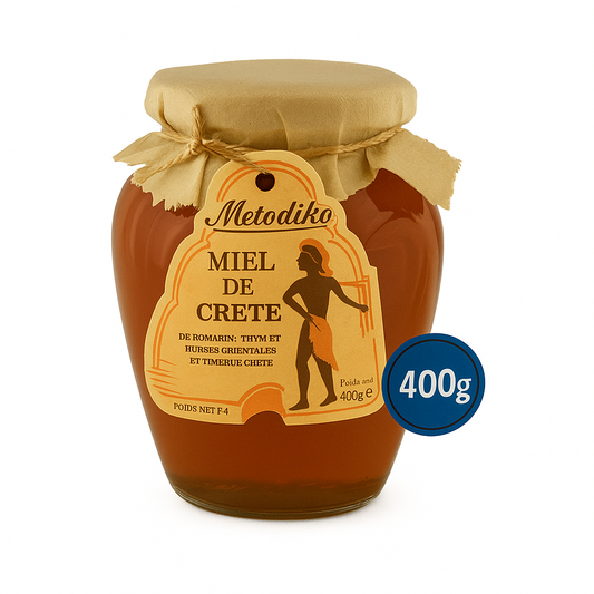 Miel de Fleurs, Thym et Arbres Conifères de Grèce 400g - Epicerie Barakka