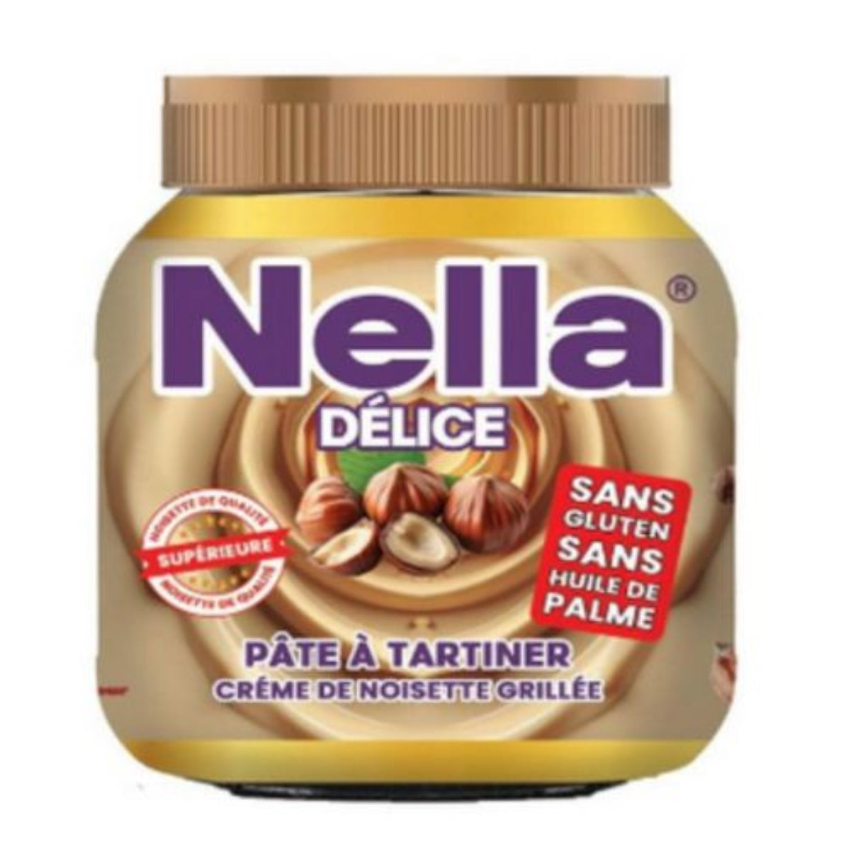 Nella Délice – Pâte à tartiner crème de noisette grillée 700g - Epicerie Barakka