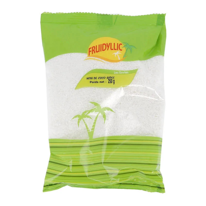 Noix de coco râpée Fruidyllic 250 g - sachet pour pâtisserie orientale
