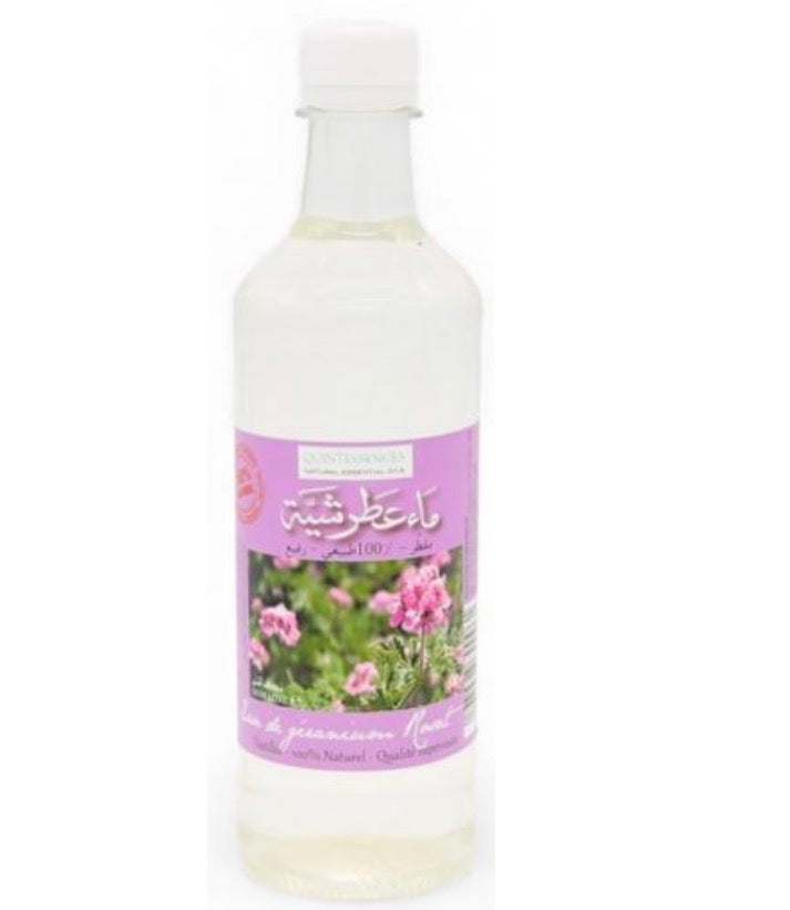 Eau de Géranium Quintessences 100% 500ml - TUNISIE - Epicerie Barakka