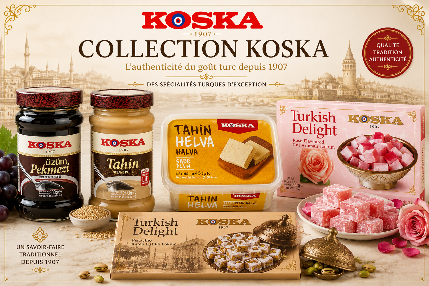 Produits turcs Koska depuis 1907