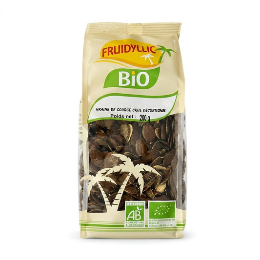 Graines de courge crues décortiquées bio 200 g - Fruidylic