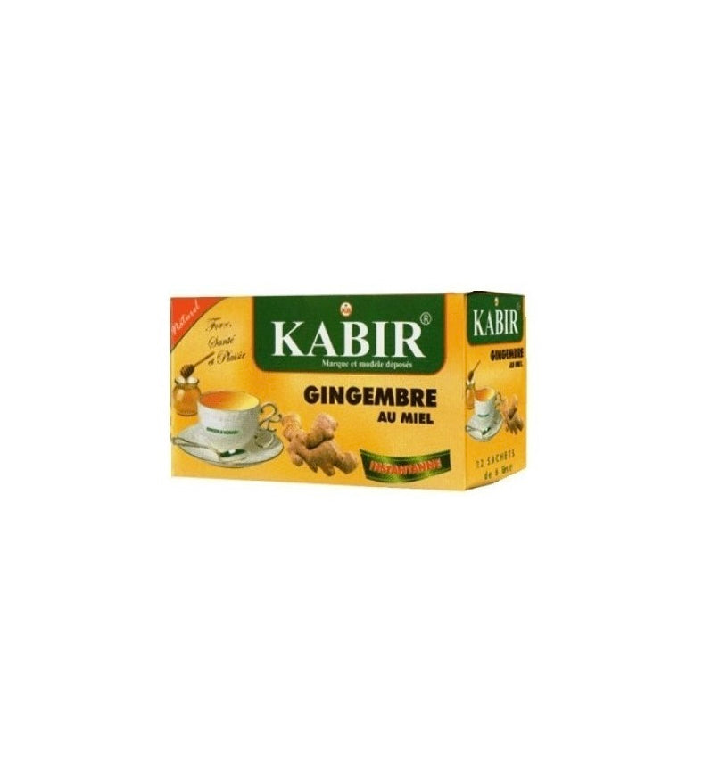 Infusion Gingembre Miel 12 sachets  - Kabir - Epicerie Barakka