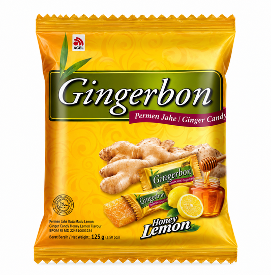 Bonbons au gingembre, miel et citron 125 g – Gingerbon