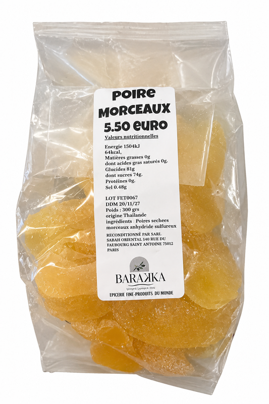 Poire séchée morceaux  - 300g