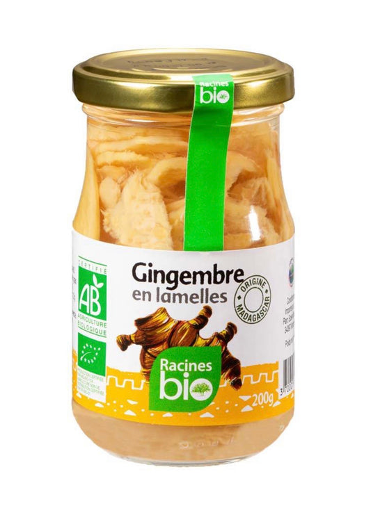 Gingembre en lamelles bio 200 g – Racines bio