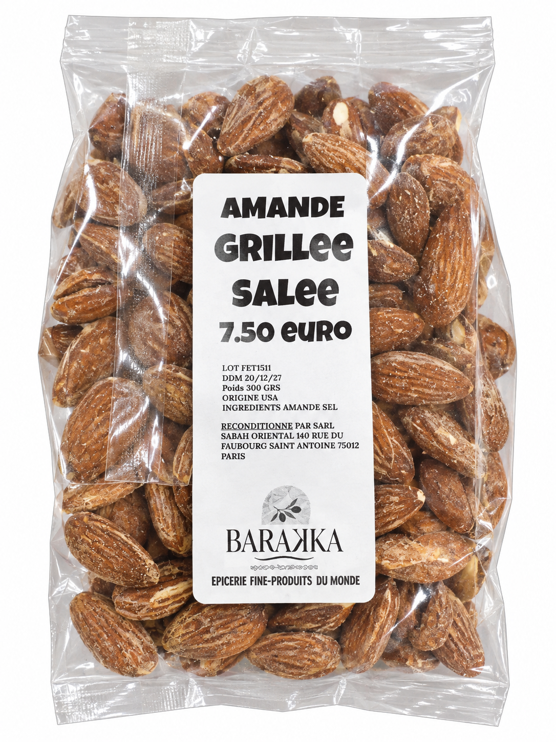 Amandes Grillée Salée 300g – USA