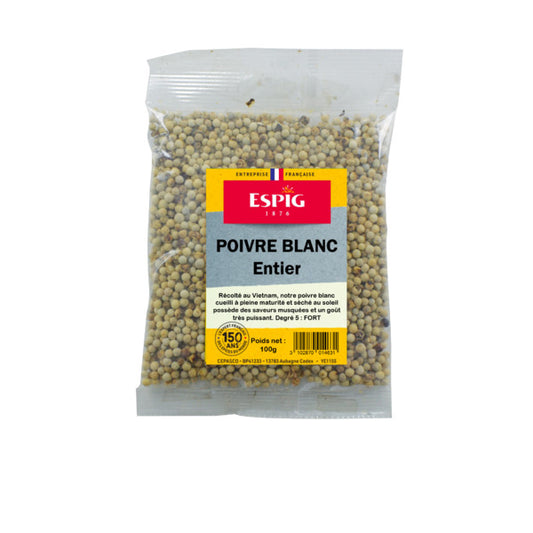 Poivre Blanc en Grains 100 g