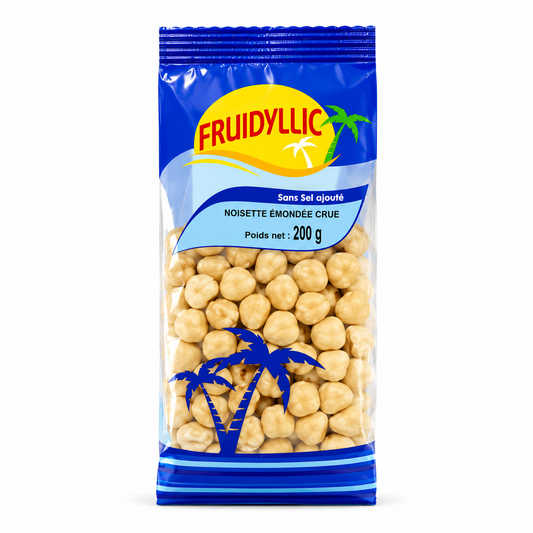 Noisettes émondées crues 200g - Fruidyllic - Epicerie Barakka